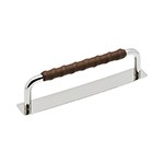 Krom med brunt läder
